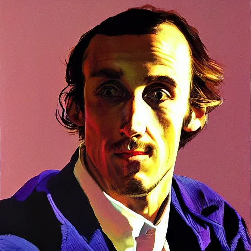 Image similar to portrait of zach hill by syd mead