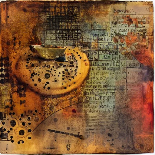 Image similar to indeterminate art, by Robert Pepperell, mixed media