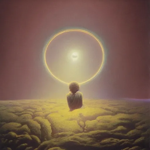 Prompt: rick and morty made by zdzisław beksinski