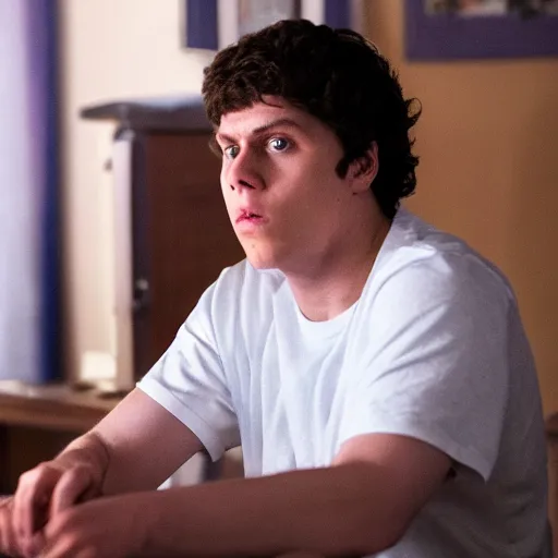 Image similar to Live Action Still of Jerma in Superbad, real life, hyperrealistic, ultra realistic, realistic, highly detailed, epic, HD quality, 8k resolution, body and headshot, film still