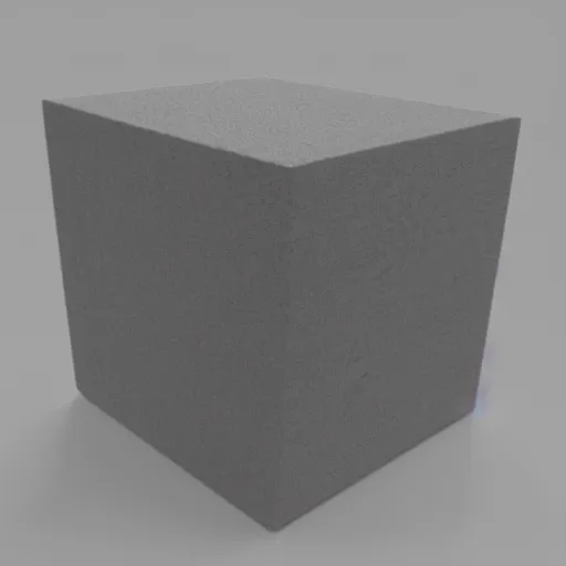 Prompt: rendered cube, angle 9 0