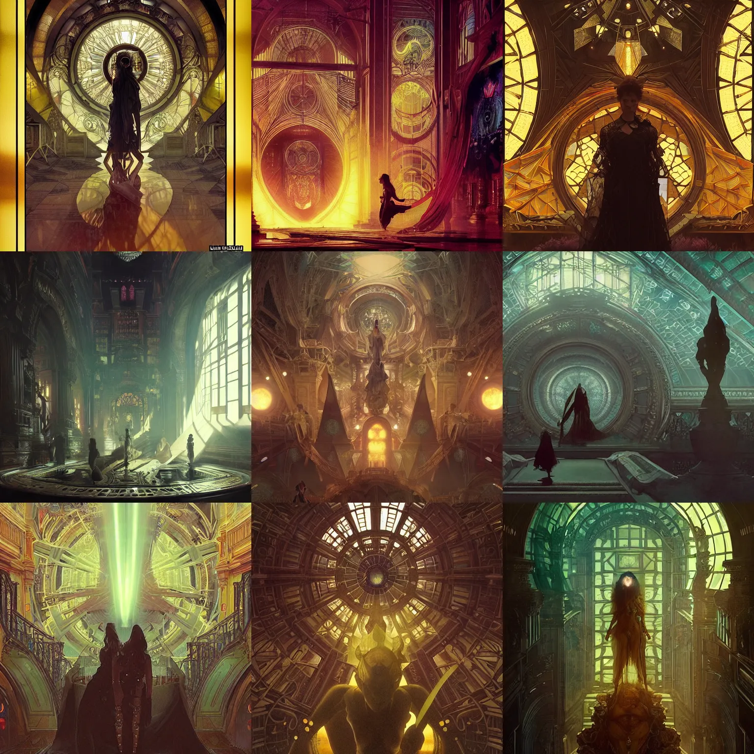 Prompt: full shot, photo, geometries, elegant, Fibonacci, volumetric lighting, epic composition, intricate details, dark neon punk, by denis villeneuve , Greg Rutkowski and Alphonse Mucha