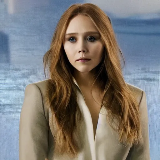 Image similar to elizabeth olsen mixed with jennifer lawrence