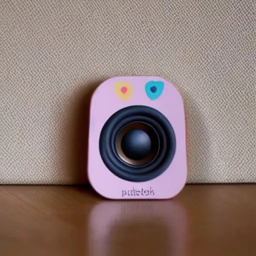 Image similar to cute speaker with human features, super cute, tiny , adorable, awww aspiring, very cute