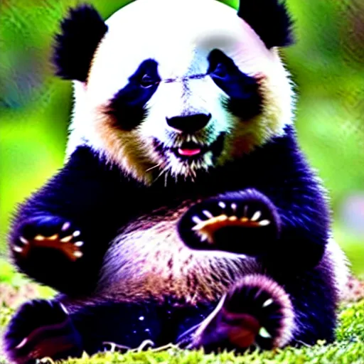 Prompt: cute panda baby cute panda baby cute panda baby