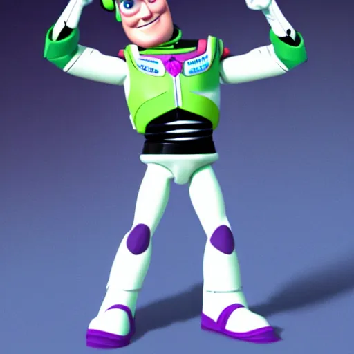 Image similar to napoleon as a buzz lightyear soldier,