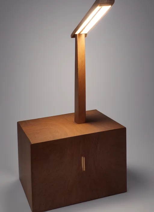 Image similar to a desk light designed by harvey littleton