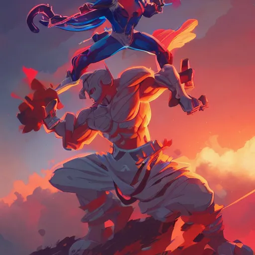 Image similar to hero world thundercats, behance hd by jesper ejsing, by rhads, makoto shinkai and lois van baarle, ilya kuvshinov, rossdraws global illumination