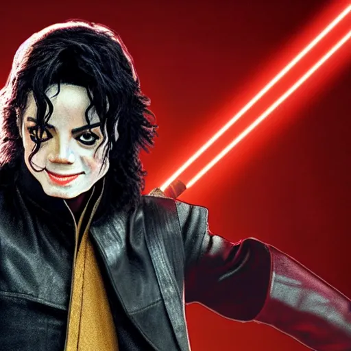 Image similar to Michael Jackson as anakin skywalker in star wars episode 3, 8k resolution, full HD, cinematic lighting, award winning, anatomically correct