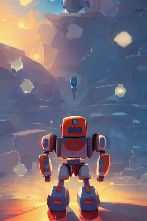 Image similar to metabots medabots medarotto medarot robot minimalist comics, behance hd by jesper ejsing, by rhads, makoto shinkai and lois van baarle, ilya kuvshinov, rossdraws global illumination ray tracing hdr radiating a glowing aura