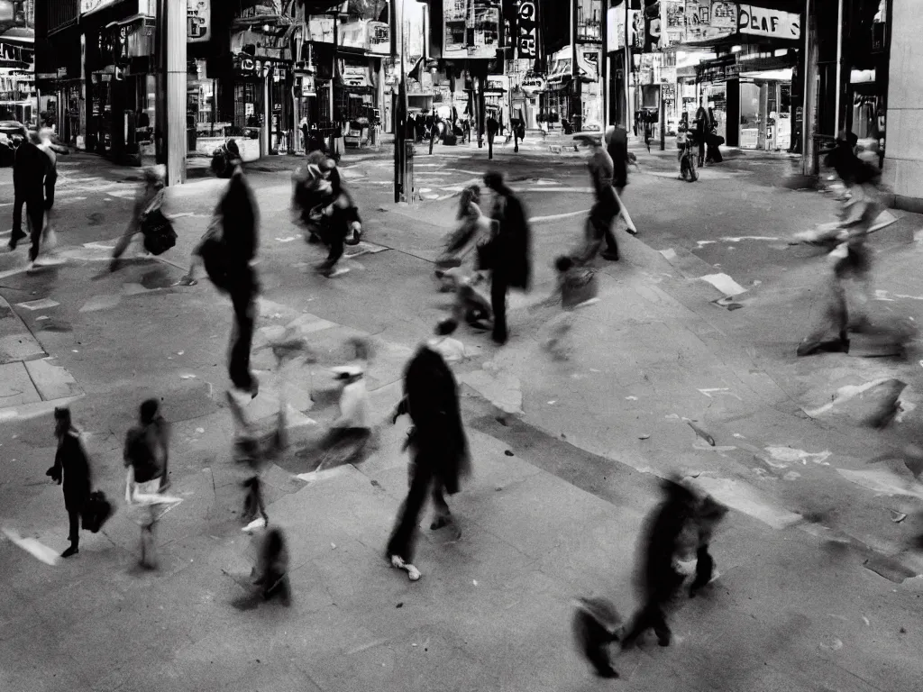 Image similar to long pause photography in a busy city by trent parke