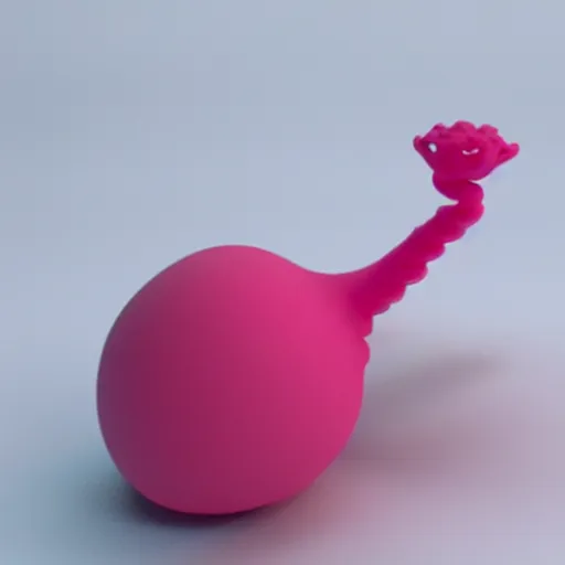 Prompt: a 3d printed plumbus, fully functional, fresh from the printer