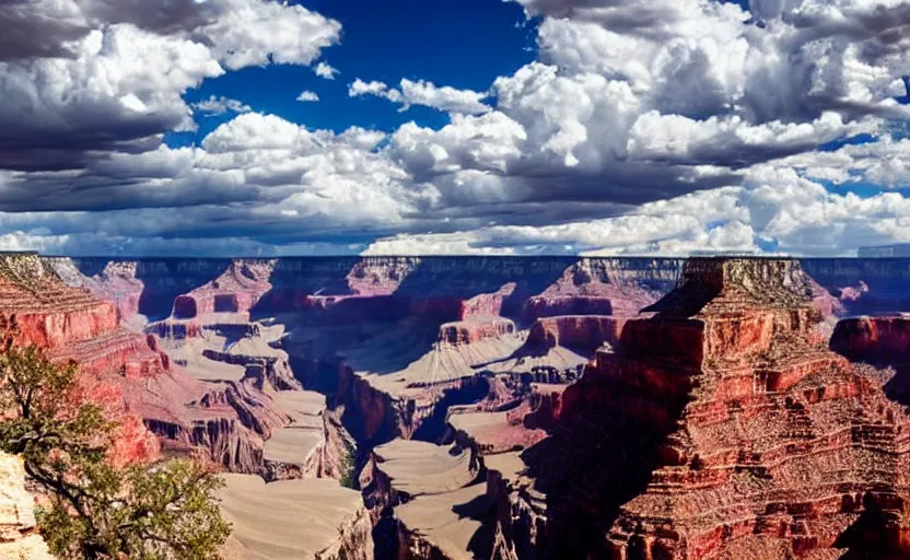 Image similar to the faces of heroic native american leaders carved into the grand canyon, dramatic sky, epic environment and background, cinematic