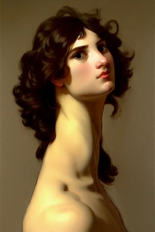 Image similar to gentelman, painting by jacques - louis david, andrea appiani, jean auguste dominique ingres, theodore gericault. rossetti bouguereau, detailed art, artstation