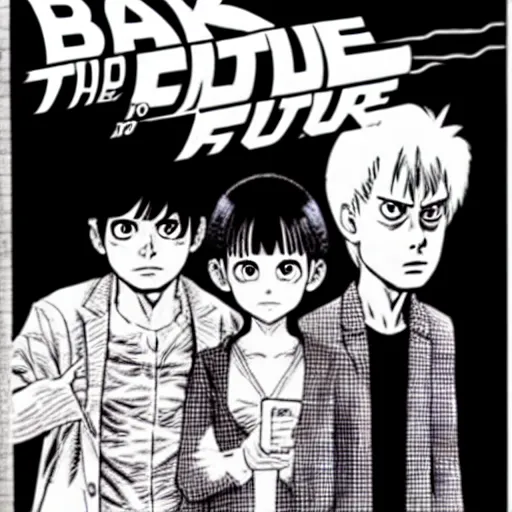 Image similar to back to the future manga by junji ito