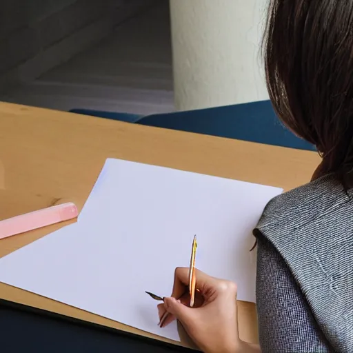 Prompt: a women drawing a picture of a women drawing a picture.