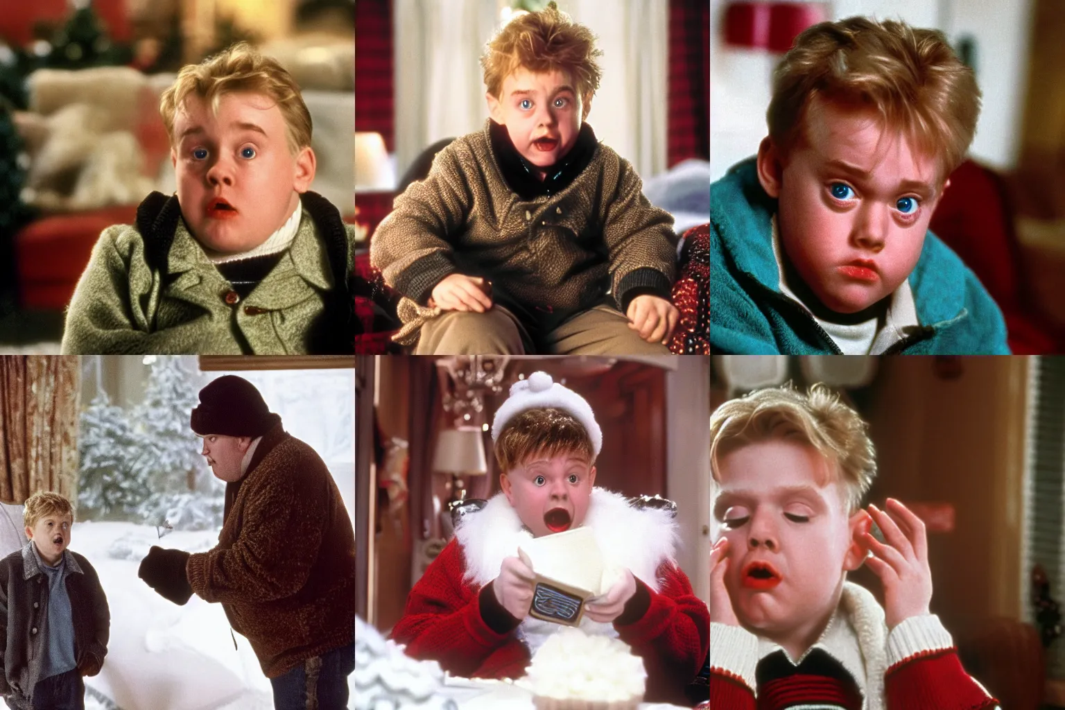 Prompt: home alone staring john candy, movie still, 8 k, highly detailed, photo realistic, cinematic