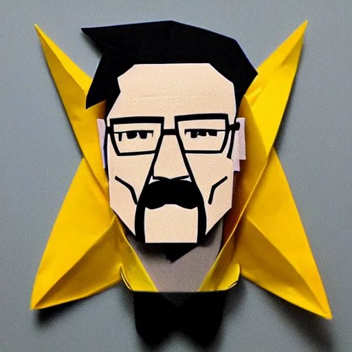 Prompt: Origami Walter White