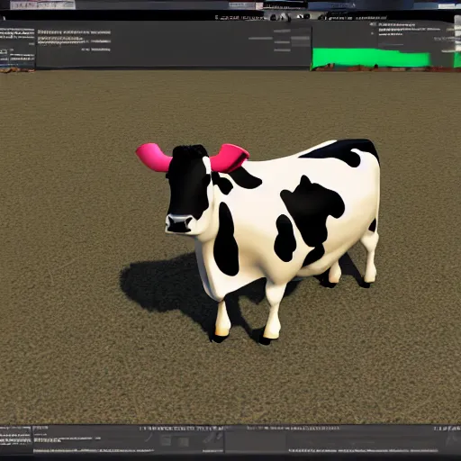 Image similar to cow in Garry's mod gm_construct