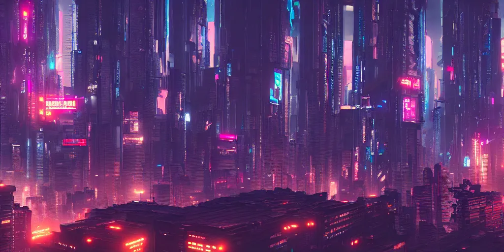 Prompt: cyberpunk city, 4 k resolution, ultra detailed, wallpaper, trending on artstation ， octane render
