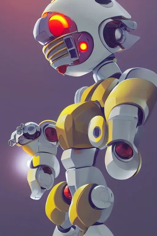 Image similar to metabots medabots medarotto medarot robot minimalist comics helmet mask neon cybereye, behance hd by jesper ejsing, by rhads, makoto shinkai and lois van baarle, ilya kuvshinov, rossdraws global illumination ray tracing hdr radiating a glowing aura