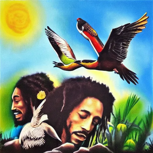 Image similar to Three Little Birds by Bob Marley