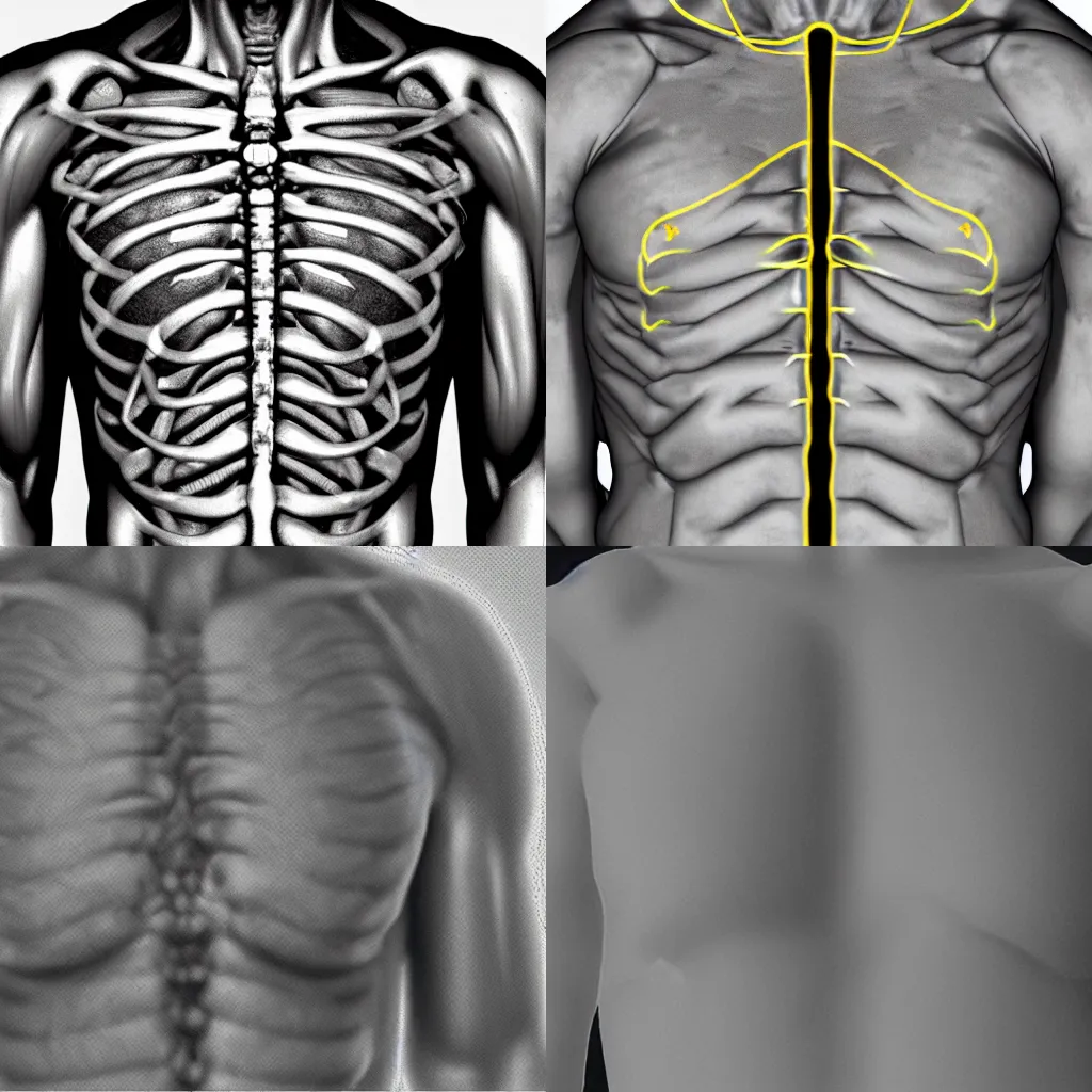 Prompt: a computed tomography scan of the chest