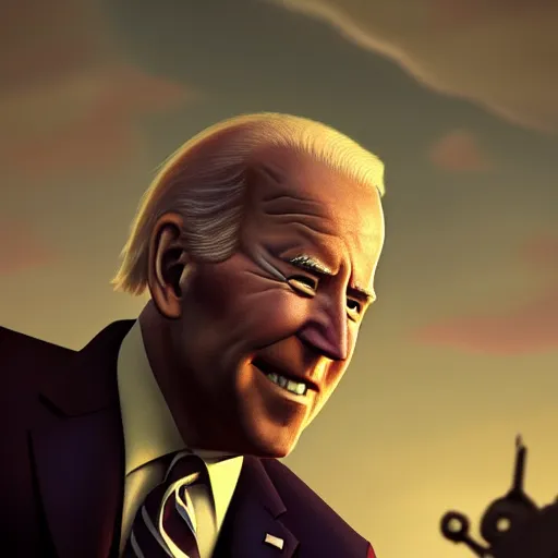 Image similar to joe biden charicature, dramatic lighting, cinematic, establishing shot, extremly high detail, photorealistic, cinematic lighting, artstation, style by disney pixar