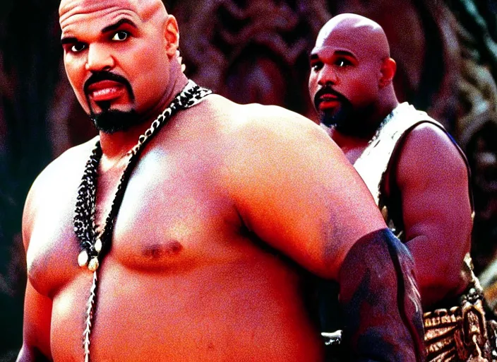 Image similar to film still of sinbad as kazaam in the movie kazaam 1 9 9 6