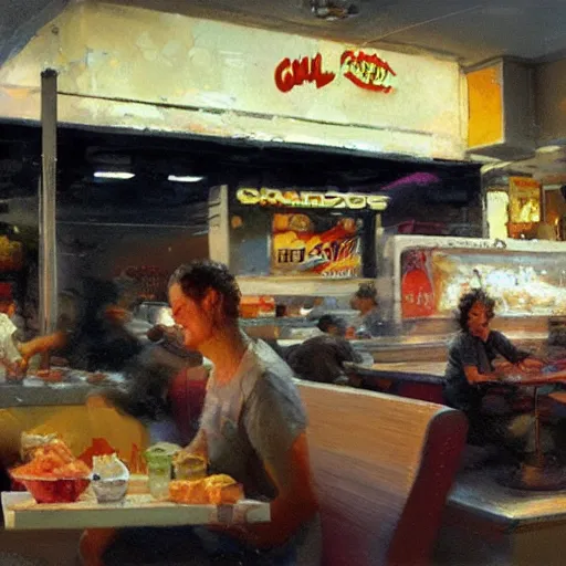 Image similar to fast food, craig mullins