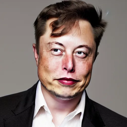 Image similar to A portrait photo of Elon Musk teams up with a teenage Elon Musk, perfect faces, 50 mm, award winning photography