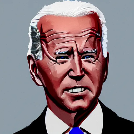 Prompt: concept art of joe biden by jama jurabaev, brush hard, artstation, high quality, brush stroke