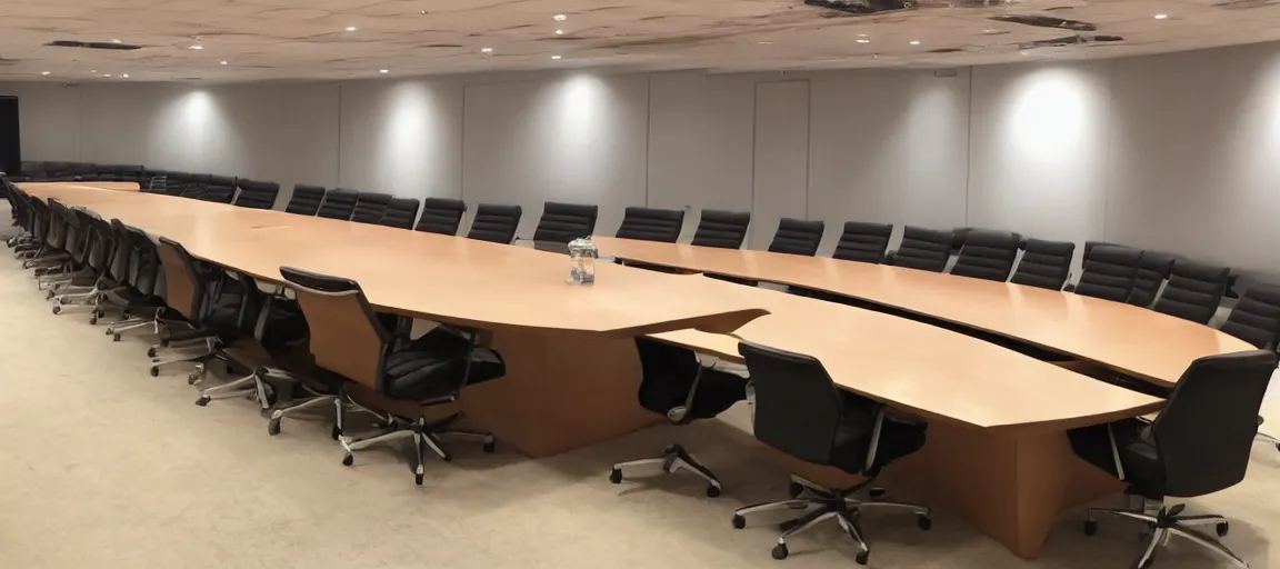 Prompt: the biggest conference table in the world