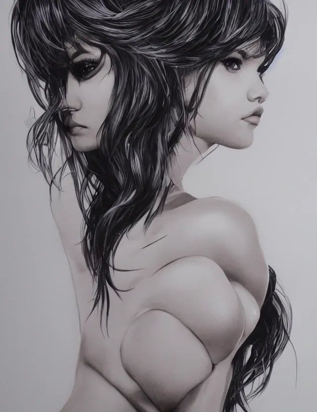 Image similar to Selena Gomez by Artgerm