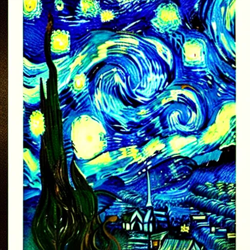 Image similar to “lovecraftian horror by vincent van gogh”