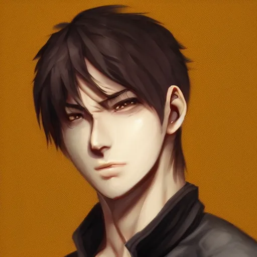 Image similar to detailed beautiful male character art of a protagonist, depth of field, on artists amino, deviantart submission by sakimichan patreon, wlop, weibo high quality art on artstation