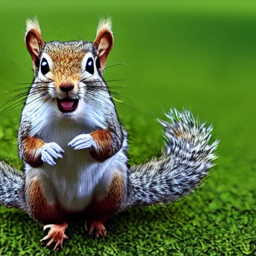 Image similar to donald trump as a squirrel, cinematic, hyper realistic, 8 k render