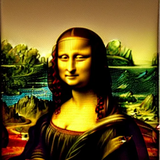 Image similar to the mona lisa, by leonardo da vinci