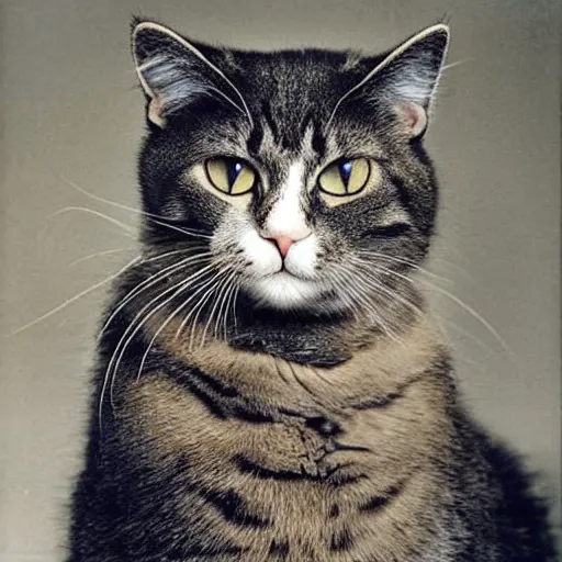 Prompt: photo of a cat by annie leibovitz