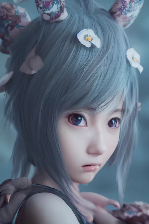 Elegant Hyperrealistic Drawing Style Tofuniisan Cute Anime Girls · Creative  Fabrica