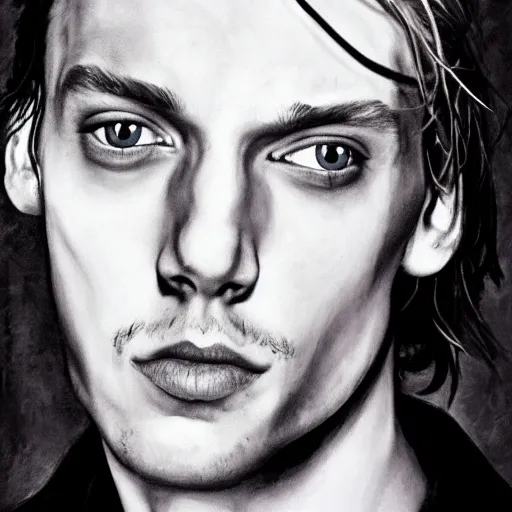 Prompt: renaissance portait of jamie campbell bower, detailed