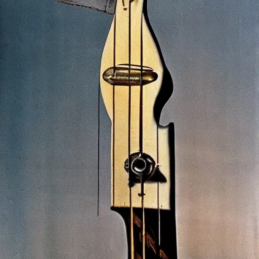 Image similar to fender guitar by salvador dali