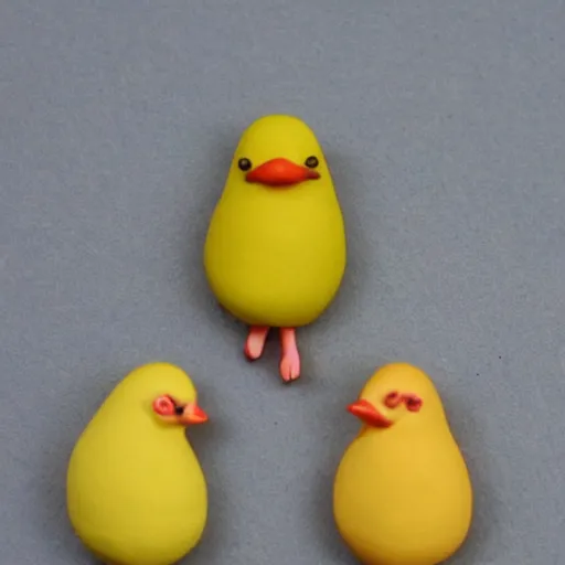 Prompt: 🐣 polymer clay