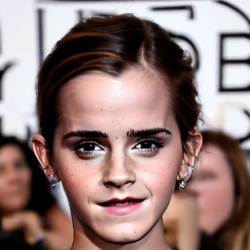 Image similar to photo of emma watson surrounded by electric energy