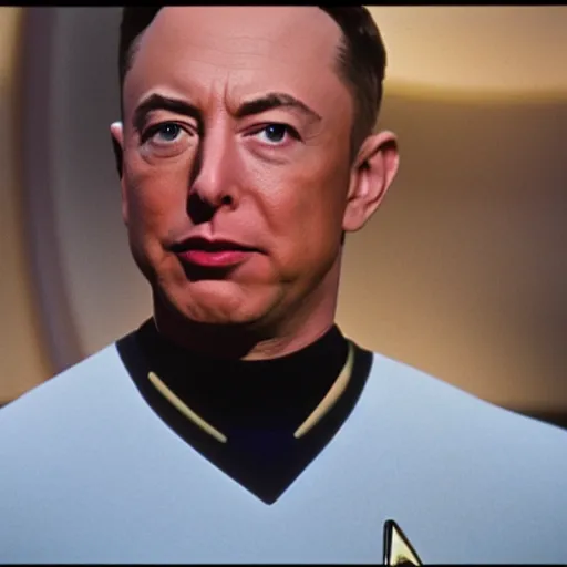 Image similar to color film still from star trek, staring elon musk, jeff bezos, bill gates, steve jobs, XF IQ4, 150MP, 50mm, F1.4, ISO 200, 1/160s, natural light