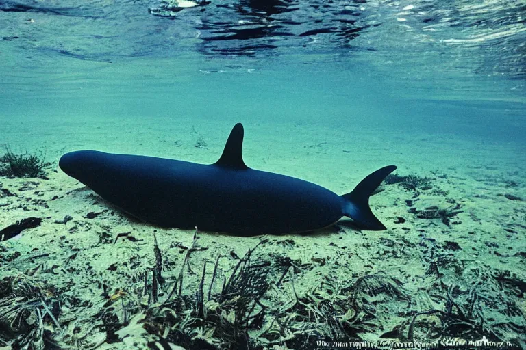 Prompt: a photo of a crawdaunt orca in its natural habitat, kodak ektachrome e 1 0 0 photography