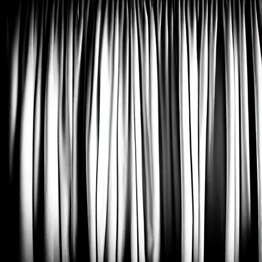 Image similar to someone is watching you from behind the curtain