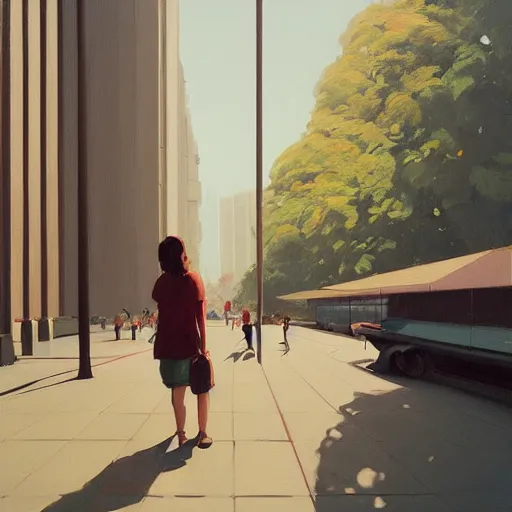 Prompt: masp, museu de arte de sao paulo, painting by atey ghailan, cinematic, masterpiece