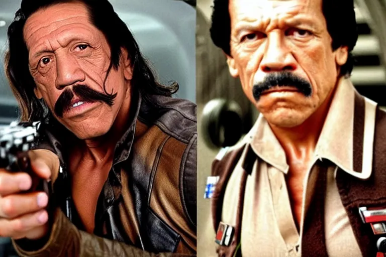 Prompt: danny trejo as han solo