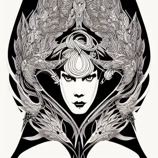 Image similar to silhouette of a Phoenix illustration, vector art style, medium shot, intricate, elegant, highly detailed, digital art, ffffound, art by JC Leyendecker and sachin teng